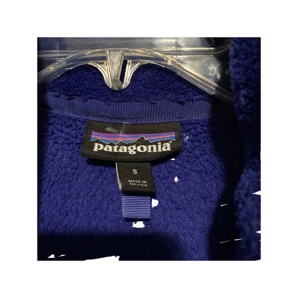 Women’s Patagonia Retool Snap Fleece Pullover Jacket in Blue Sz S - Picture 4 of 5